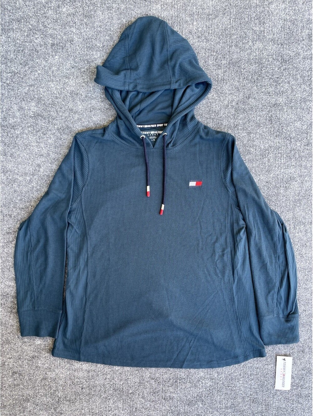 Tommy Hilfiger Sport Womens Long Sleeve Cowl Neck Pullover Sweatshirt Sz L.